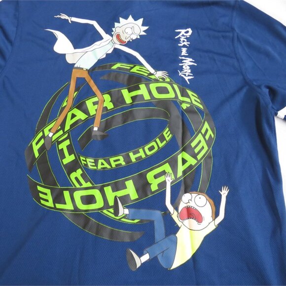 NWT Rick and Morty Graphic Button Up Jersey - Picture 9 of 10